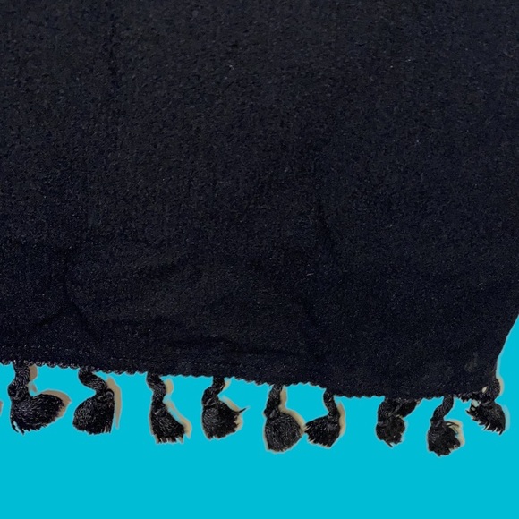 Francesca’s embroidered rayon dress, swimsuit cover up, tassel fringe, Small - Picture 5 of 9